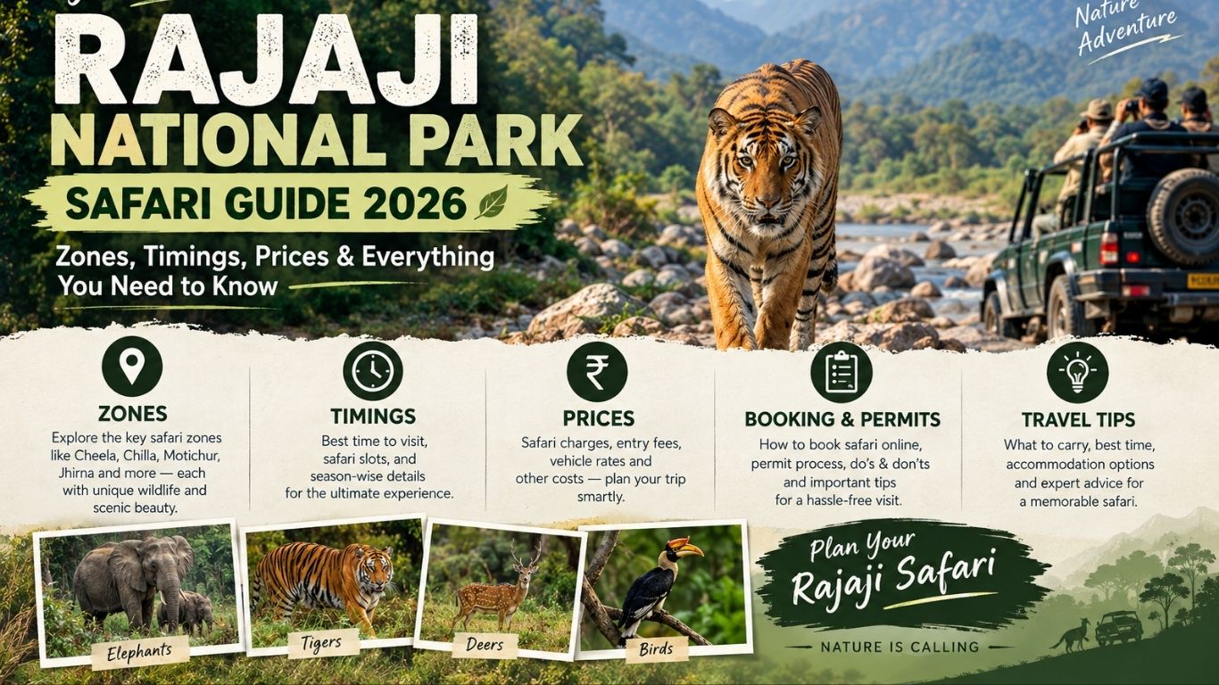 Rajaji National Park Safari Guide 2026: Zones, Timings, Prices & Everything You Need to Know