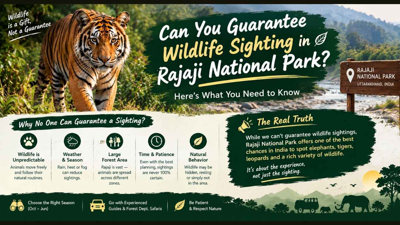 Is Wildlife Sighting Guaranteed in Rajaji National Park? Honest Guide & Safari Tips