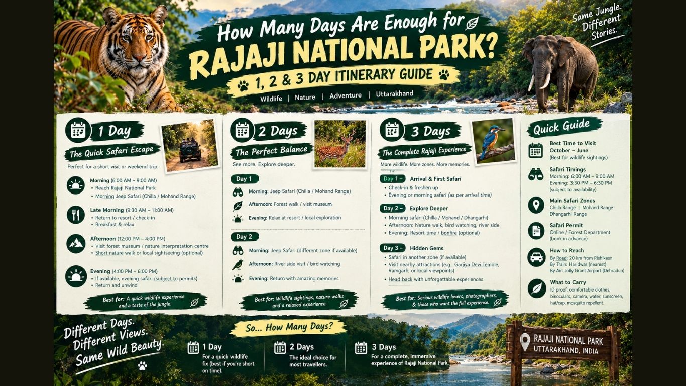 How Many Days Are Enough for Rajaji National Park? 1, 2 & 3 Day Itinerary Guide