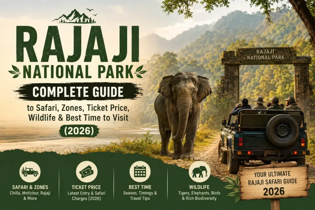 Rajaji National Park Safari Charges & Ticket Price 2026: Permit Rules & Booking Guide
